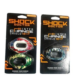 NWT Shock Doctor Youth Interchange Lip Guard Bundle | 3-Pack Shields